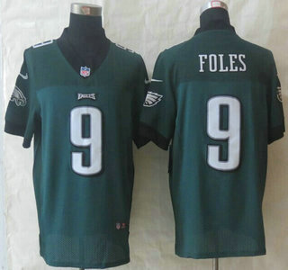 Nike Philadelphia Eagles #9 Nick Foles Green Elite Jersey