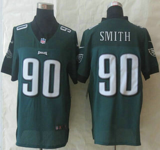 Nike Philadelphia Eagles #90 Marcus Smith Green Elite Jersey
