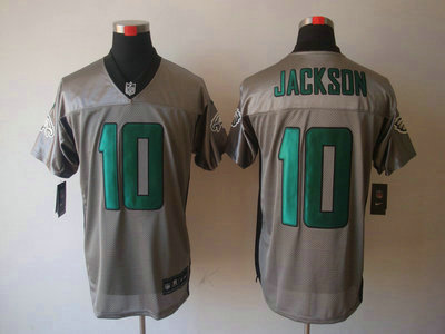 Nike Philadelphia Eagles 10 DeSean Jackson Grey Shadow 2012 Nike NFL Elite Jersey