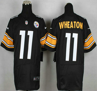 Nike Pittsburgh Steelers #11 Markus Wheaton Black Elite Jersey