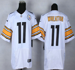 Nike Pittsburgh Steelers #11 Markus Wheaton White Elite Jersey