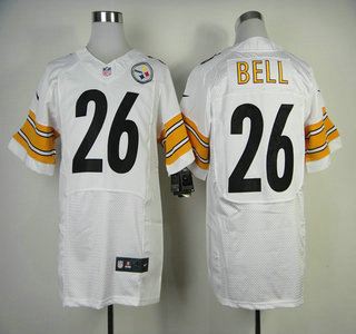 Nike Pittsburgh Steelers #26 LeVeon Bell White Elite Jersey