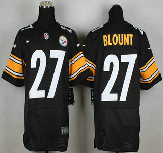 Nike Pittsburgh Steelers #27 LeGarrette Blount Black Elite Jersey