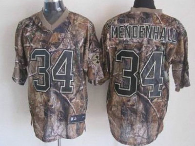 Nike Pittsburgh Steelers 34 Rashard Mendenhall Camo Elite Jersey