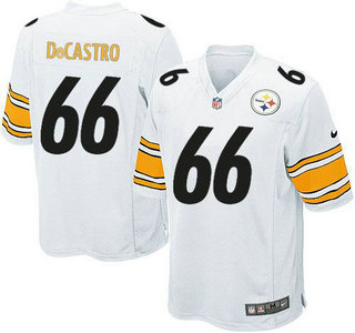 Nike Pittsburgh Steelers #66 David DeCastro White Elite NFL Jerseys