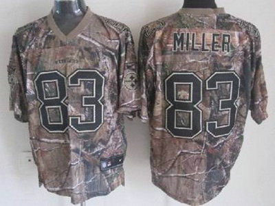 Nike Pittsburgh Steelers 83 Heath Miller Camo Elite Jersey