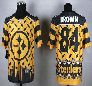 Nike Pittsburgh Steelers #84 Antonio Brown 2015 Noble Fashion Elite Jersey