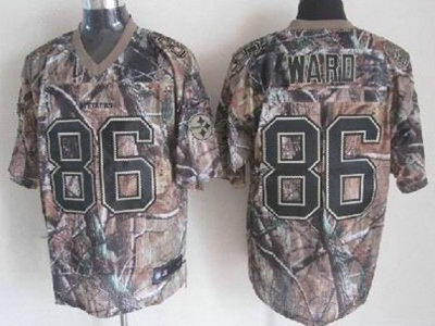 Nike Pittsburgh Steelers 86 Hines Ward Camo Elite Jersey