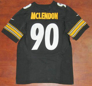 Nike Pittsburgh Steelers 90 Steve McLendon Elite Black Jersey