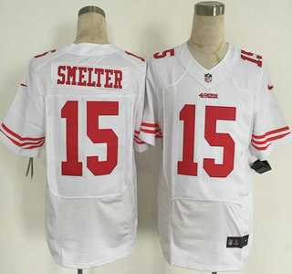 Nike San Francisco 49ers #15 DeAndre Smelter White Elite Jersey