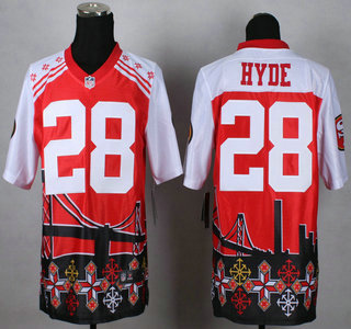 Nike San Francisco 49ers #28 Carlos Hyde 2015 Noble Fashion Elite Jersey