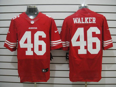 Nike San Francisco 49ers 46 Delanie Walker Red Elite Jerseys