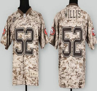 Nike San Francisco 49ers #52 Patrick Willis US.Mccuu 2013 Camo Elite Jersey