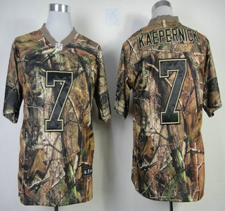 Nike San Francisco 49ers #7 Colin Kaepernick Camo Elite Jersey