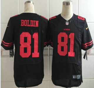 Nike San Francisco 49ers #81 Anquan Boldin 2015 Black Elite Jersey