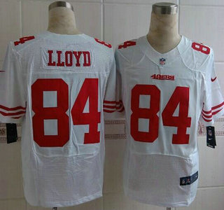 Nike San Francisco 49ers #84 Brandon Lloyd White Elite Jersey