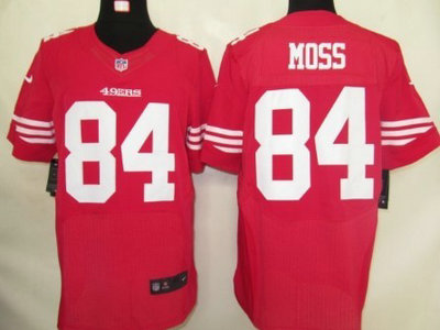 Nike San Francisco 49ers 84 Randy Moss Red 2012 Nike NFL Elite Jersey