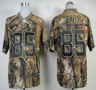 Nike San Francisco 49ers #85 Vernon Davis Camo Elite Jersey