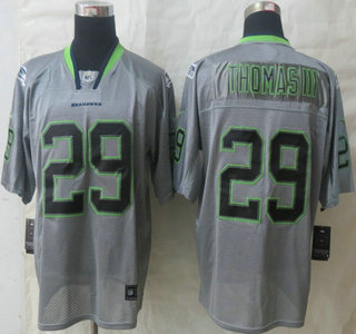Nike Seattle Seahawks #29 Earl Thomas III Lights Out Grey Elite Jersey