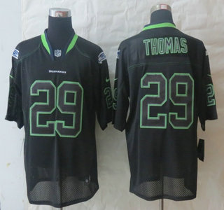 Nike Seattle Seahawks #29 Earl Thomas Lights Out Black Elite Jersey