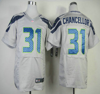 Nike Seattle Seahawks #31 Kam Chancellor Gery 2013 Elite Jersey