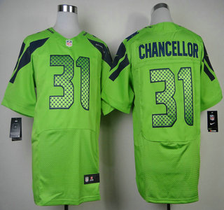 Nike Seattle Seahawks #31 Kam Chancellor Green Elite Jersey