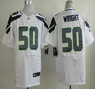 Nike Seattle Seahawks #50 K.J. Wright White Elite Jersey