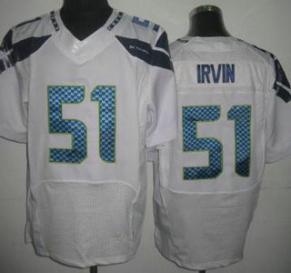 Nike Seattle Seahawks #51 Bruce Irvin White Elite Jersey