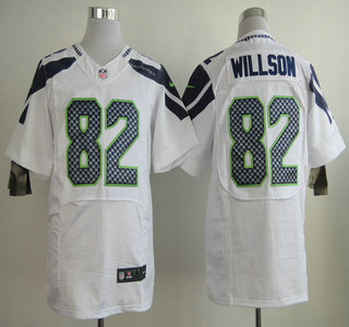 Nike Seattle Seahawks #82 Luke Willson White Elite Jersey