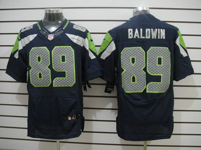 Nike Seattle Seahawks 89 Doug Baldwin Blue Elite Jerseys