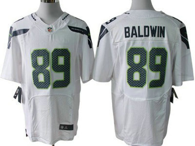 Nike Seattle Seahawks 89 Doug Baldwin White Elite Jersey