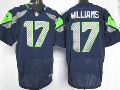 Nike Seattle Seahawks 17 Mike Williams Blue 2012 Nike NFL Elite Jersey