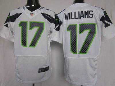 Nike Seattle Seahawks 17 Mike Williams White 2012 Nike NFL Elite Jersey