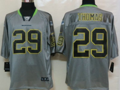 Nike Seattle Seahawks 29 Earl Thomas Lights Out Gray Elite Jersey