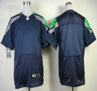 Nike Seattle Seahawks Blank Blue Elite Jersey