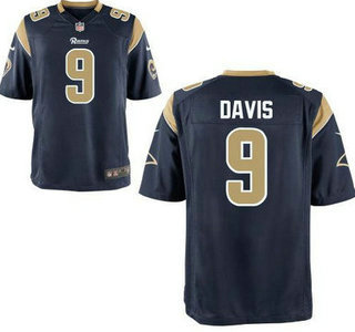Nike St. Louis Rams #19 Austin Davis Navy Blue Elite Jersey