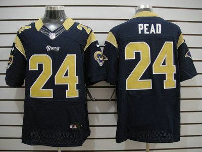 Nike St. Louis Rams 24 Pead Dark Blue 2012 Nike NFL Elite Jersey