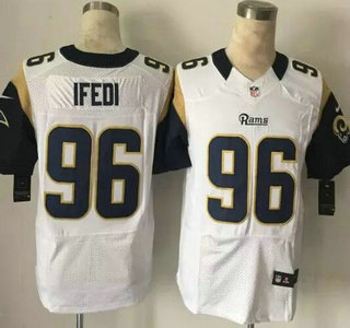Nike St. Louis Rams #96 Martin Ifedi White Elite Jersey
