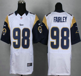 Nike St. Louis Rams #98 Nick Fairley White Elite Jersey