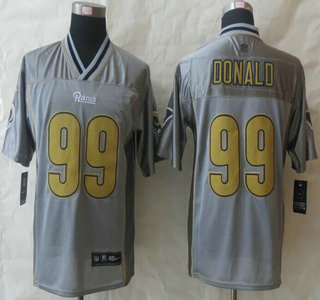 Nike St. Louis Rams #99 Aaron Donald Grey Vapor Elite Jersey