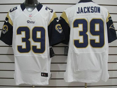 Nike St. Louis Rams 39 Steven Jackson White 2012 Nike NFL Elite Jersey
