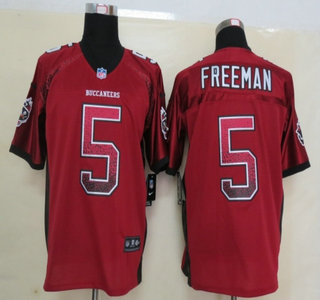 Nike Tampa Bay Buccaneers #5 Josh Freeman Drift Fashion Red Elite Jersey