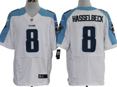 Nike Tennessee Titans 8 Matt Hasselbeck White 2012 Nike NFL Elite Jersey