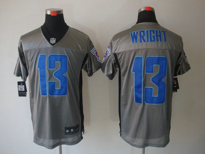Nike Tennessee Titans 13 Kendall Wright Gray Elite Jersey