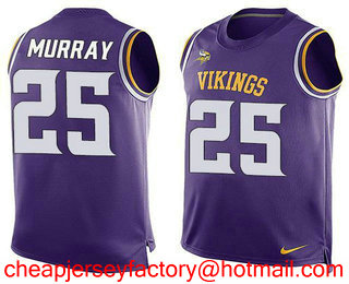 Nike Vikings #25 Latavius Murray Purple Team Color Men's Stitched NFL Limited Tank Top Jersey
