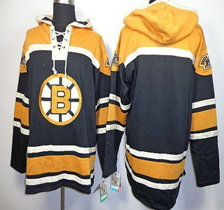 Old Time Hockey Boston Bruins Blank Black Hoody