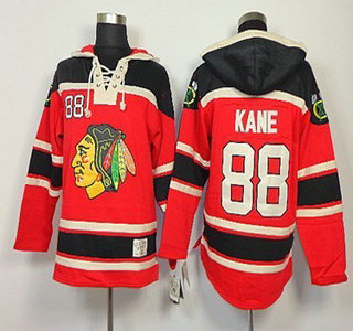 Old Time Hockey Chicago Blackhawks #88 Patrick Kane Red Hoody