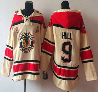Old Time Hockey Chicago Blackhawks #9 Bobby Hull Cream Hoody