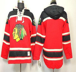 Old Time Hockey Chicago Blackhawks Blank Red Hoody