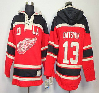 Old Time Hockey Detroit Red Wings #13 Pavel Datsyuk Red Hoody